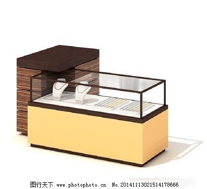 珠寶展示柜三維模型圖片 打造奢華展臺(tái)的藝術(shù)與科技